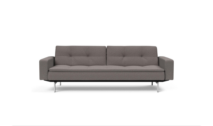 Innovation Living Dublexo 2-Seater Fabric Sleeper Sofa With Stainless Steel Legs-Jennifer Furniture