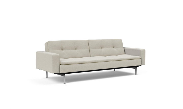 Innovation Living Dublexo 2-Seater Fabric Sleeper Sofa With Stainless Steel Legs-Jennifer Furniture