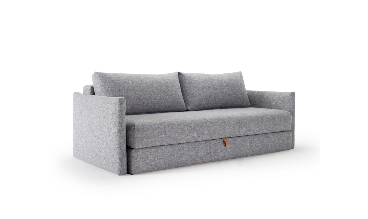 Innovation Living Tripi 2-Seater Fabric Sofa Bed With Integrated Storage-Jennifer Furniture