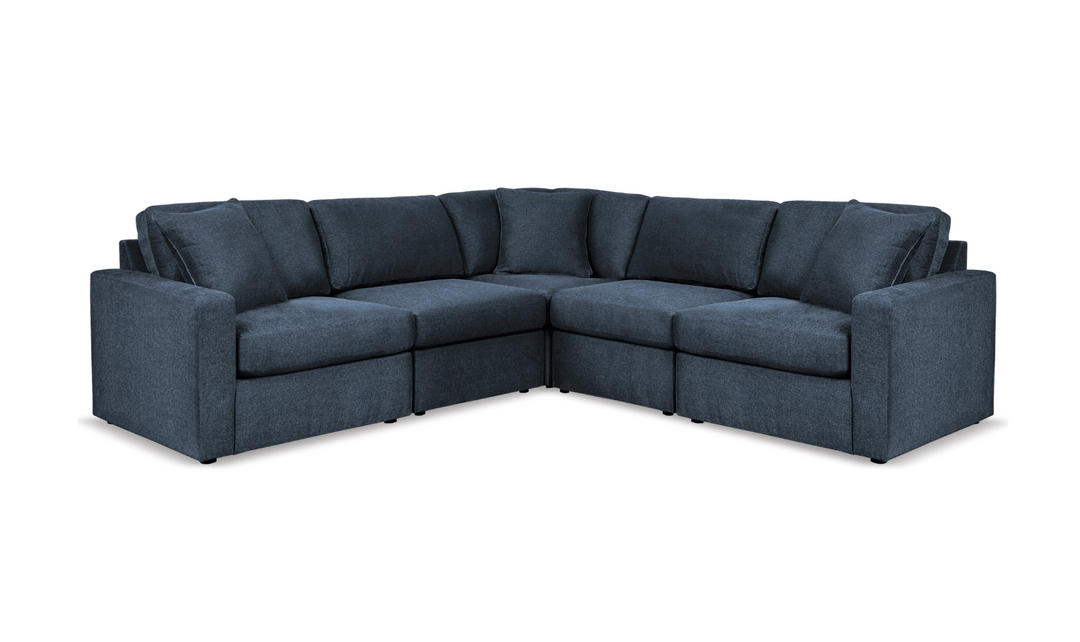 Modern Heritage Modmax Fabric Sectional Sofa with Throw pillows
