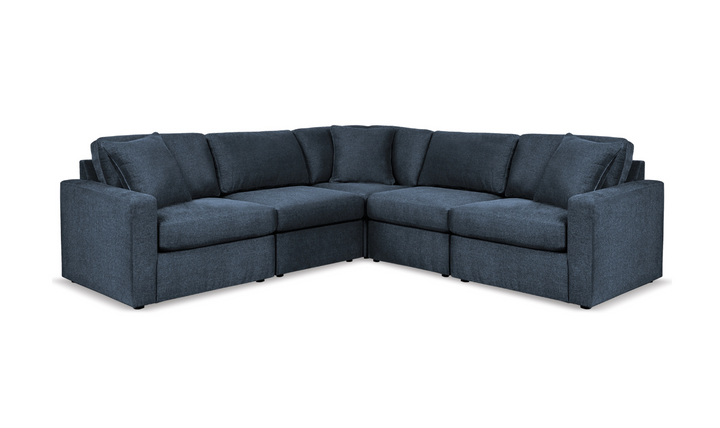 Modern Heritage Modmax Fabric Sectional Sofa with Throw pillows