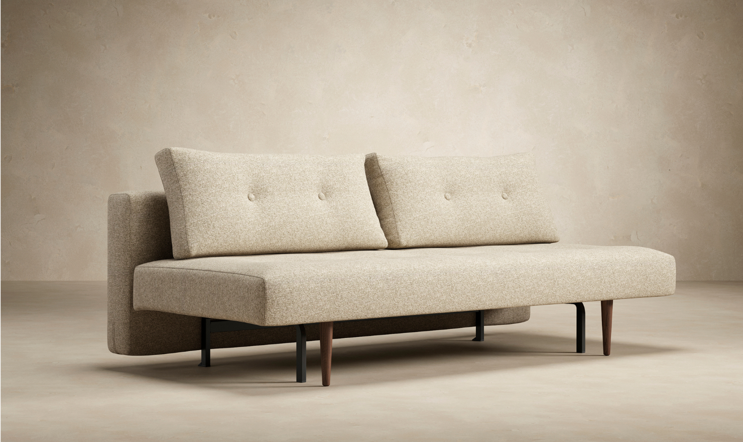 Innovation Living Recast Dark Styletto 2-Seater Fabric Sofa Bed-Jennifer Furniture
