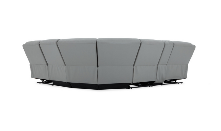 Gio Italia Wyatt Butternut Leather L-Shape Recliner Sectional Sofa-Jennifer Furniture
