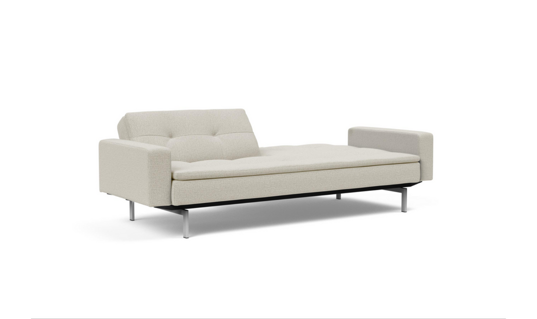 Innovation Living Dublexo 2-Seater Fabric Sleeper Sofa With Stainless Steel Legs-Jennifer Furniture