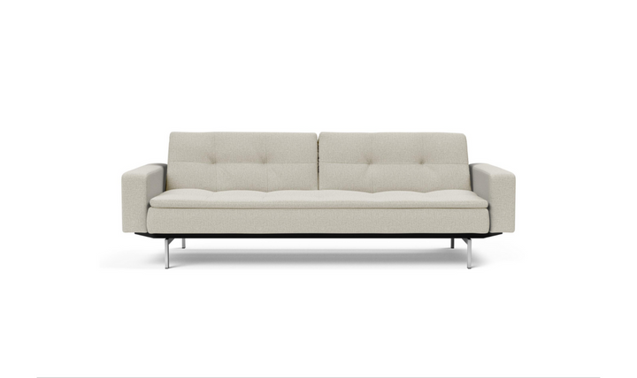 Innovation Living Dublexo 2-Seater Fabric Sleeper Sofa With Stainless Steel Legs-Jennifer Furniture