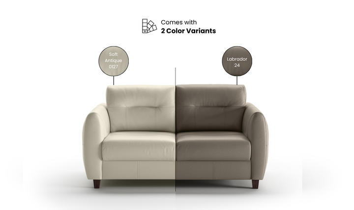 Luonto Jamie Queen Leather Loveseat Sleeper with Nest Function