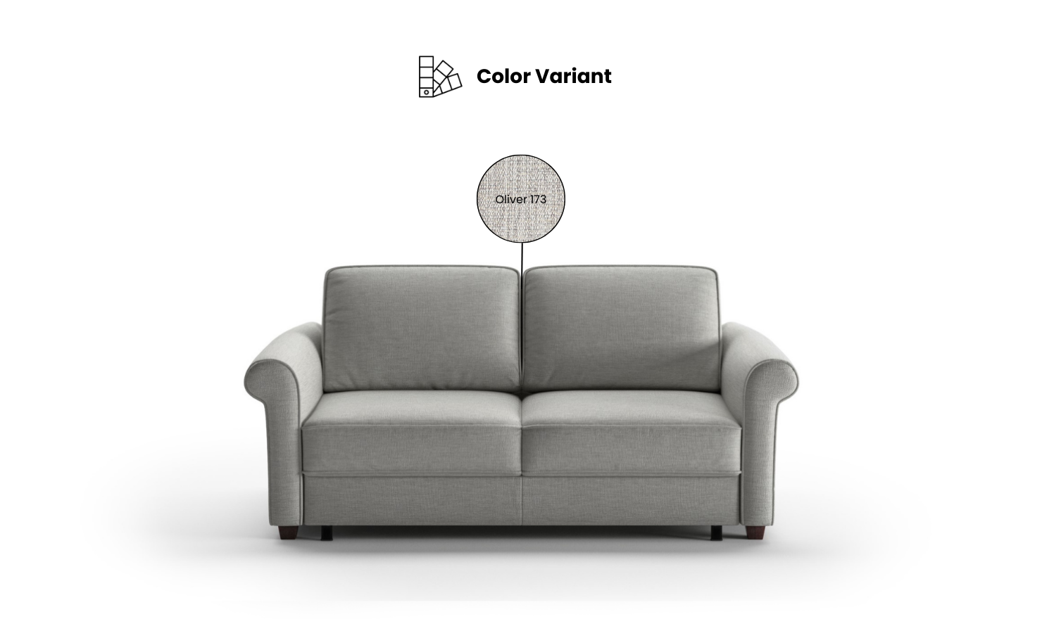Luonto Charleston Sofa Sleeper with Level Function-Jennifer Furniture