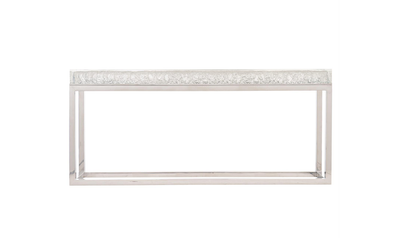 Bernhardt Arctic Rectangle Console Table with Acrylic Top