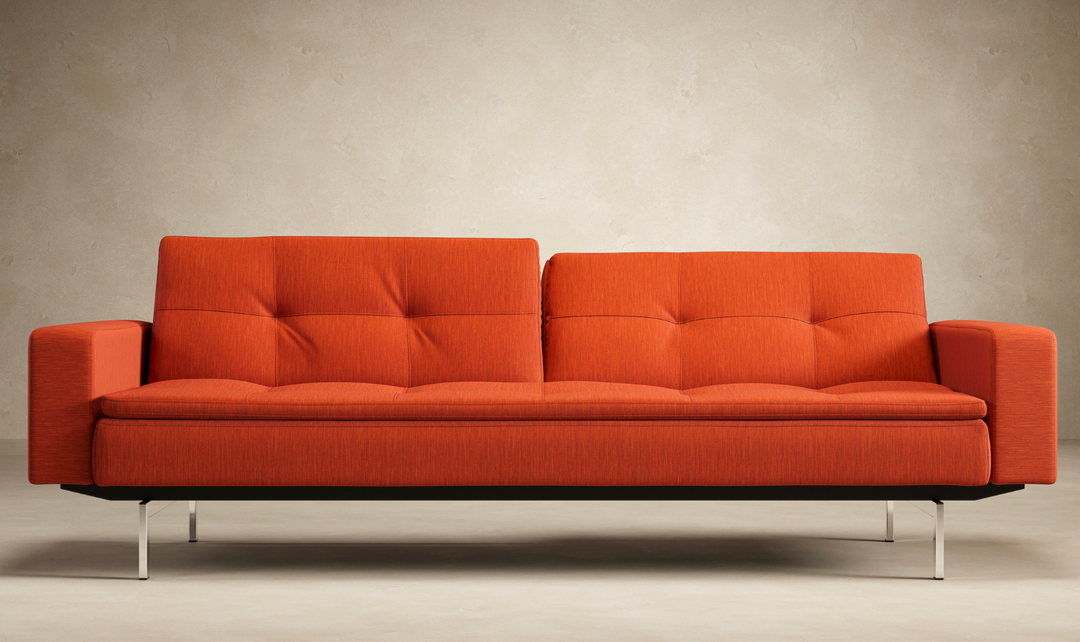 Innovation Living Dublexo 2-Seater Fabric Sleeper Sofa With Stainless Steel Legs-Jennifer Furniture