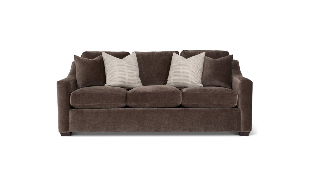 Klaussner Karson XL Sofa With Accent Pillows - Jennifer Furniture