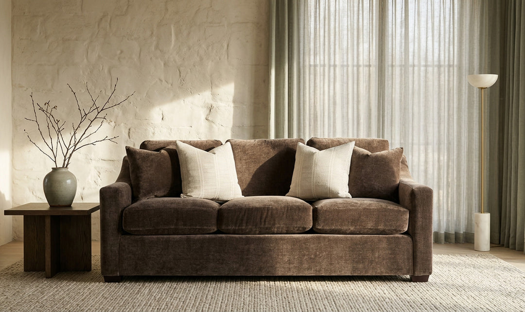 Klaussner Karson XL Sofa With Accent Pillows - Jennifer Furniture