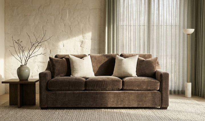 Klaussner Karson XL Sofa With Accent Pillows - Jennifer Furniture