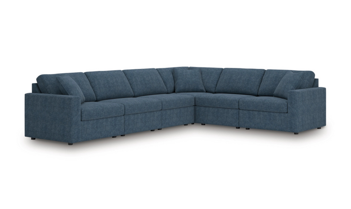 Modern Heritage Modmax Fabric Sectional Sofa with Throw pillows
