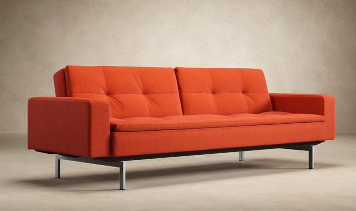 Innovation Living Dublexo 2-Seater Fabric Sleeper Sofa With Stainless Steel Legs-Jennifer Furniture