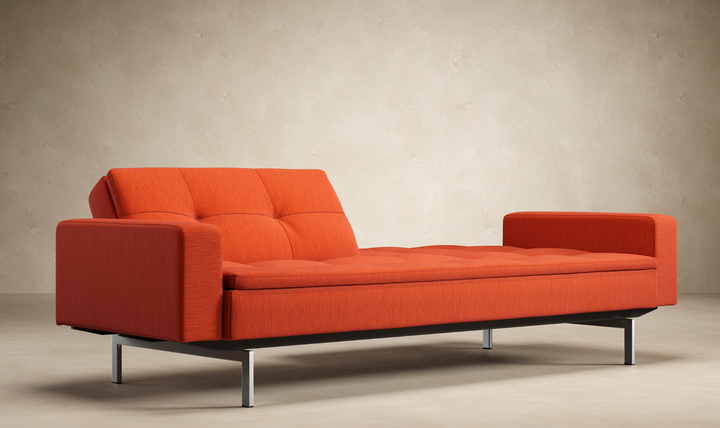 Innovation Living Dublexo 2-Seater Fabric Sleeper Sofa With Stainless Steel Legs-Jennifer Furniture