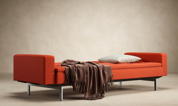 Innovation Living Dublexo 2-Seater Fabric Sleeper Sofa With Stainless Steel Legs-Jennifer Furniture