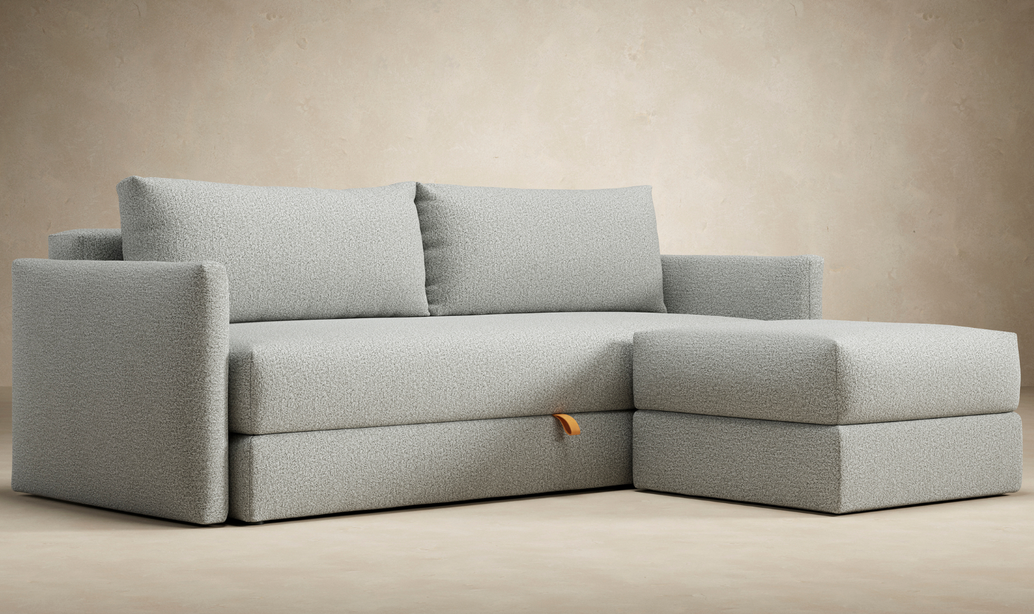 Innovation Living Tripi 2-Seater Fabric Sofa Bed With Integrated Storage-Jennifer Furniture