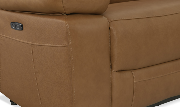 Gio Italia Wyatt Butternut Leather L-Shape Recliner Sectional Sofa-Jennifer Furniture