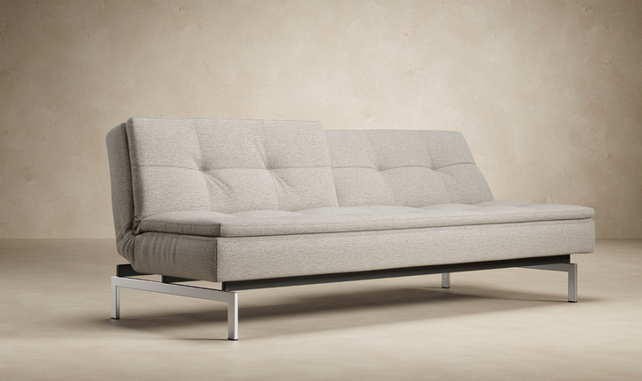 Innovation Living Dublexo 2-Seater Fabric Sleeper Sofa With Stainless Steel Legs-Jennifer Furniture