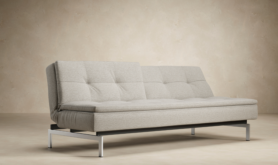 Innovation Living Dublexo 2-Seater Fabric Sleeper Sofa With Stainless Steel Legs-Jennifer Furniture