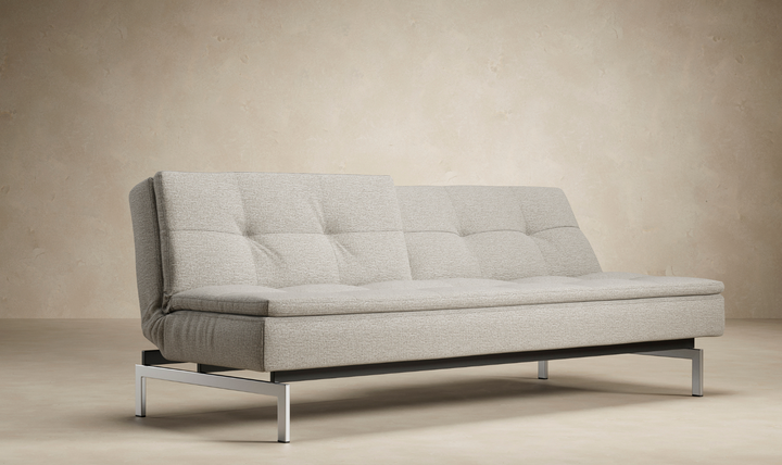Innovation Living Dublexo 2-Seater Fabric Sleeper Sofa With Stainless Steel Legs-Jennifer Furniture