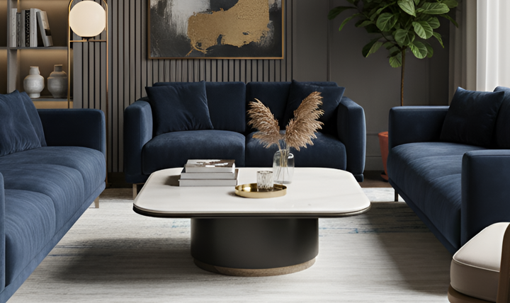 Klaussner Gioia Coffee Table with Marble Top