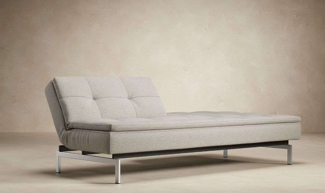 Innovation Living Dublexo 2-Seater Fabric Sleeper Sofa With Stainless Steel Legs-Jennifer Furniture