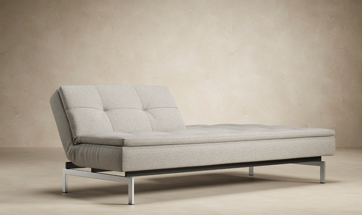Innovation Living Dublexo 2-Seater Fabric Sleeper Sofa With Stainless Steel Legs-Jennifer Furniture