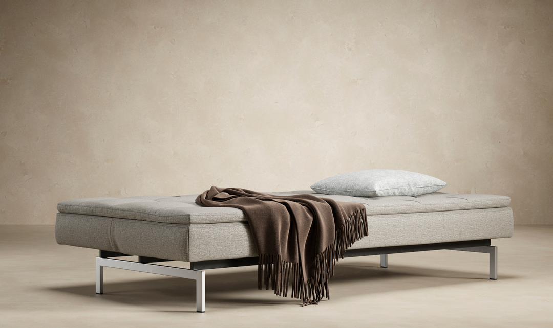 Innovation Living Dublexo 2-Seater Fabric Sleeper Sofa With Stainless Steel Legs-Jennifer Furniture