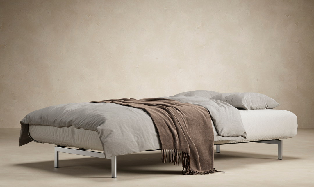 Innovation Living Dublexo 2-Seater Fabric Sleeper Sofa With Stainless Steel Legs-Jennifer Furniture
