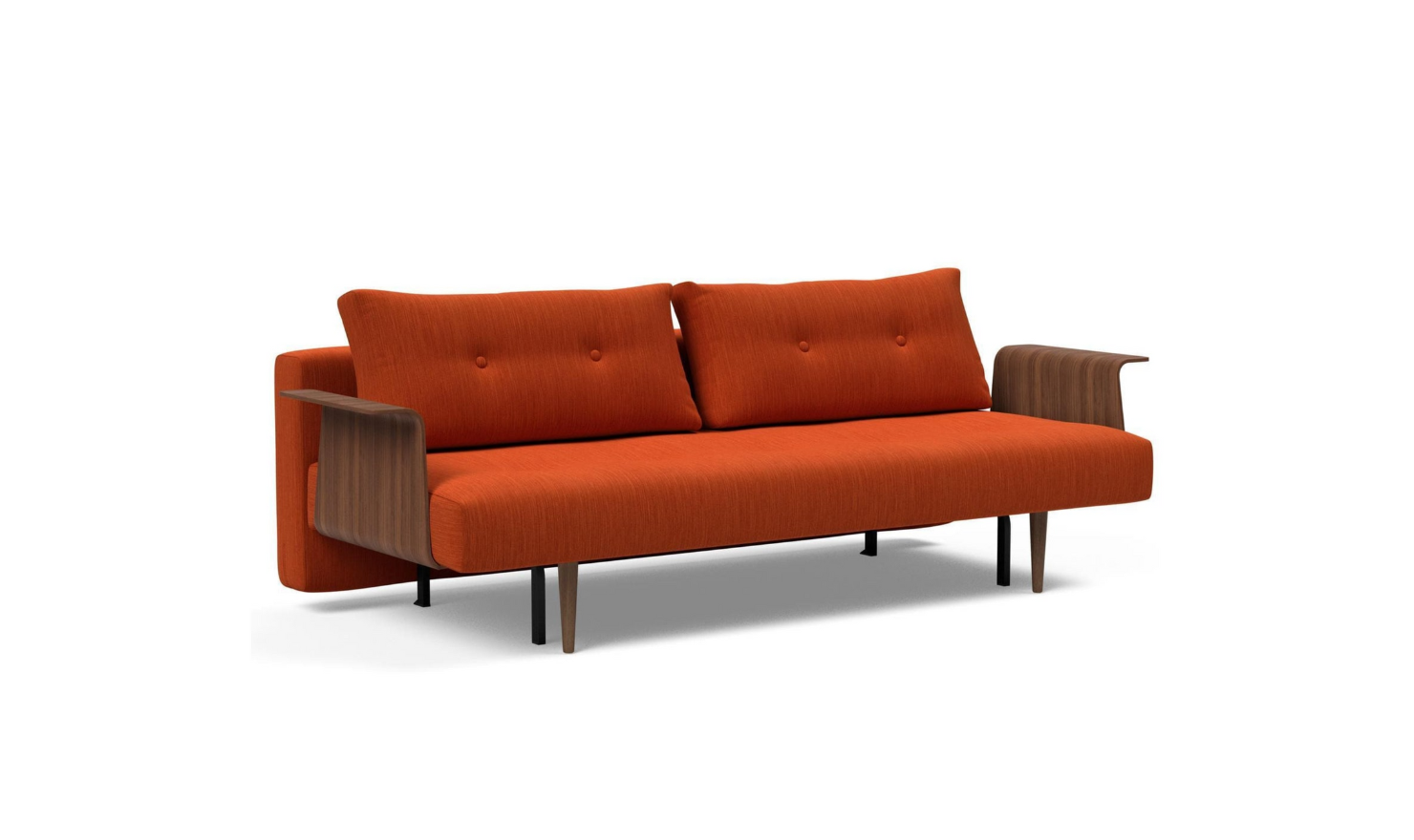 Innovation Living Recast Dark Styletto 2-Seater Fabric Sofa Bed