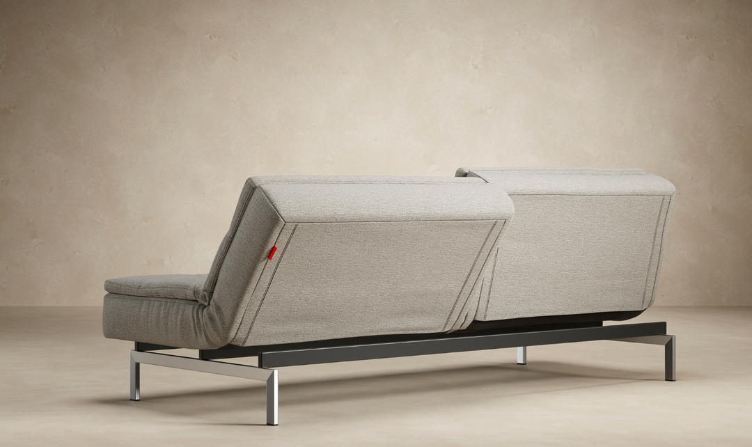 Innovation Living Dublexo 2-Seater Fabric Sleeper Sofa With Stainless Steel Legs-Jennifer Furniture