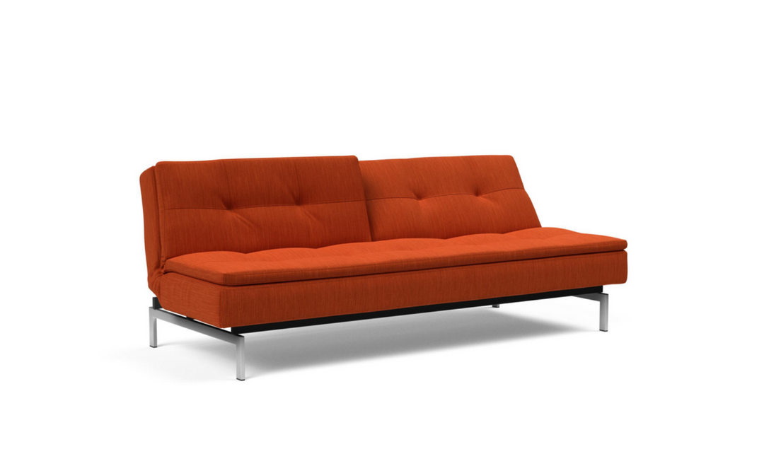Innovation Living Dublexo 2-Seater Fabric Sleeper Sofa With Stainless Steel Legs-Jennifer Furniture