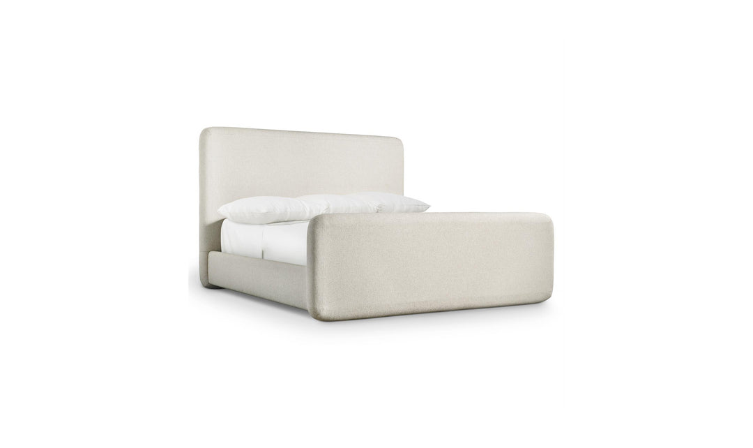 Bernhardt Antibes Lushy Upholstered Panel Bed with Rounded Panels