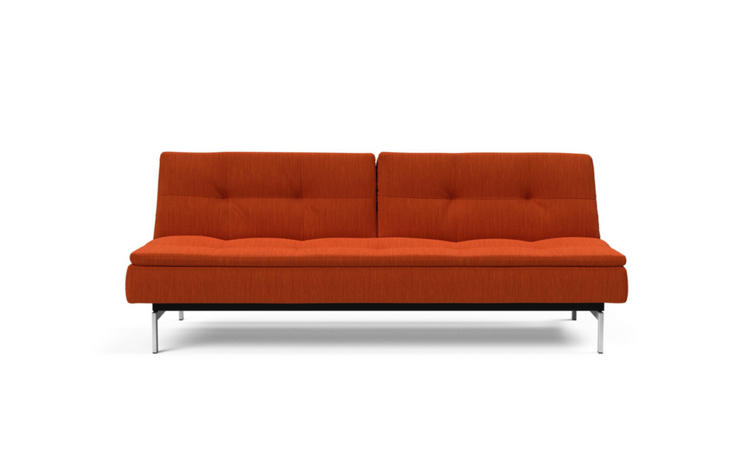 Innovation Living Dublexo 2-Seater Fabric Sleeper Sofa With Stainless Steel Legs-Jennifer Furniture
