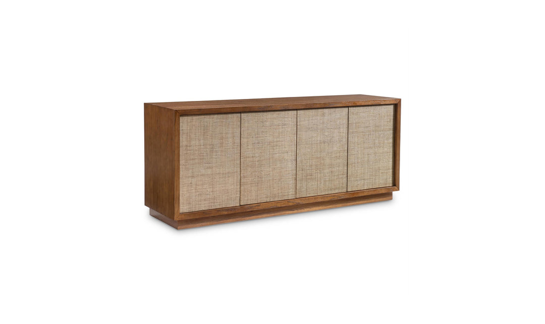 Bernhardt Loft Brasea Wood Credenza With Doors & Adjustable Shelves - Jennifer Furniture