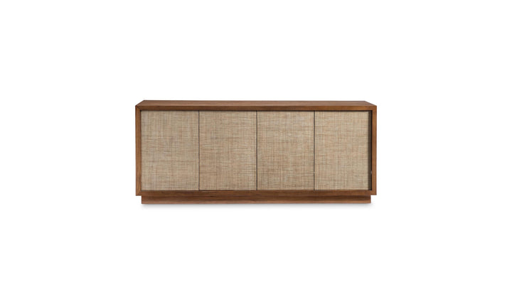 Bernhardt Loft Brasea Wood Credenza With Doors & Adjustable Shelves - Jennifer Furniture