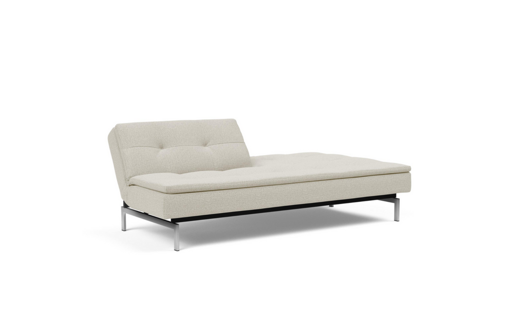 Innovation Living Dublexo 2-Seater Fabric Sleeper Sofa With Stainless Steel Legs-Jennifer Furniture