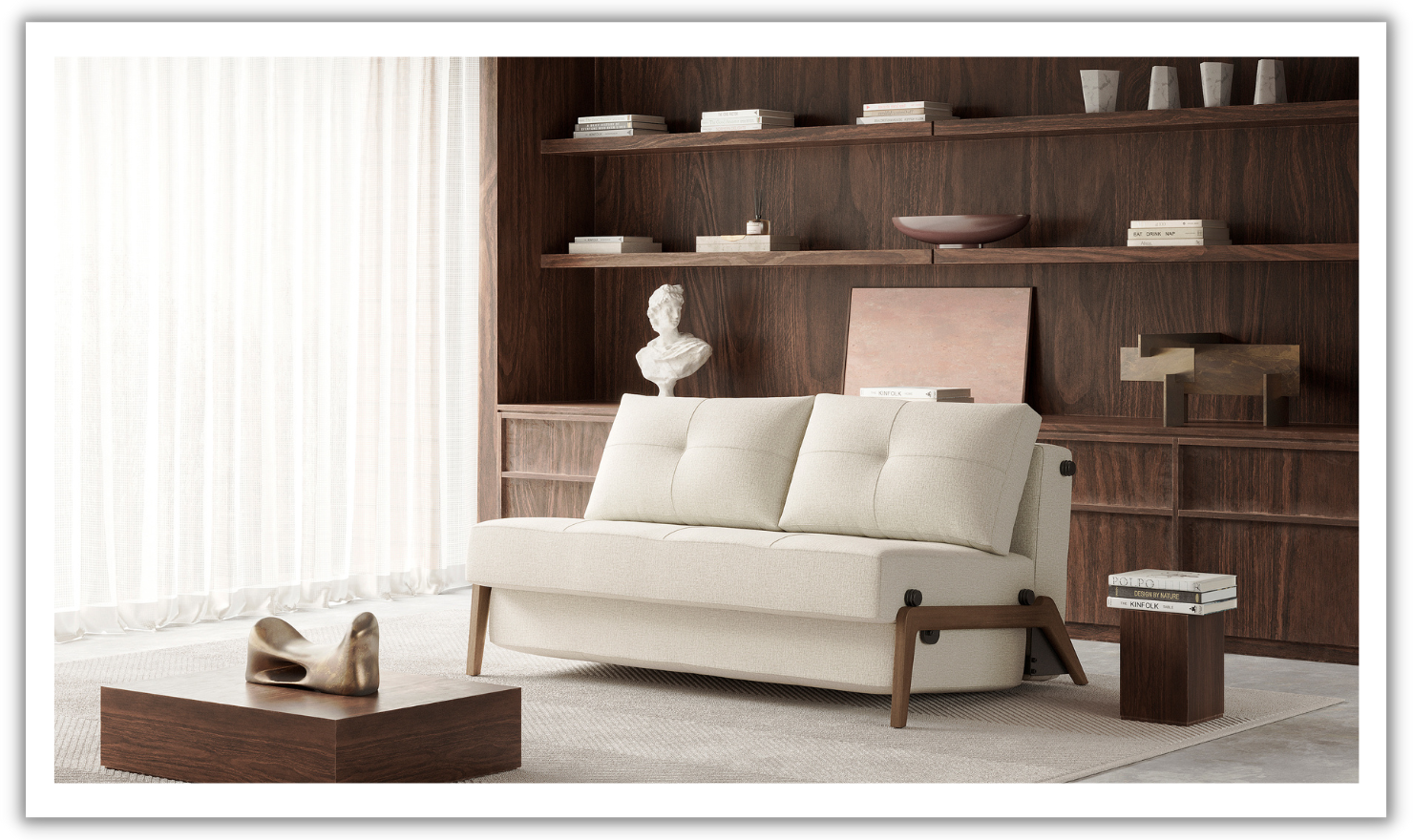Innovation Living Cubed Full Size Sleeper Sofa With Two Color Option-Jennifer Furniture