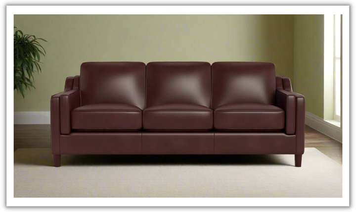 Bella Leather 3-Seater Sofa-Jennifer Furniture