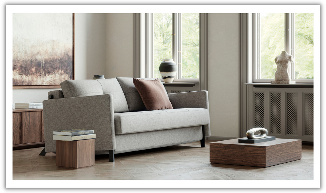 Innovation Living Cubed Full Size Sleeper Sofa With Two Color Option-Jennifer Furniture