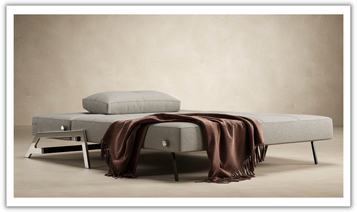 Innovation Living Cubed Fabric 2-Seater Queen Sized Sleeper Sofa With Hidden Bedding Storage-Jennifer Furniture