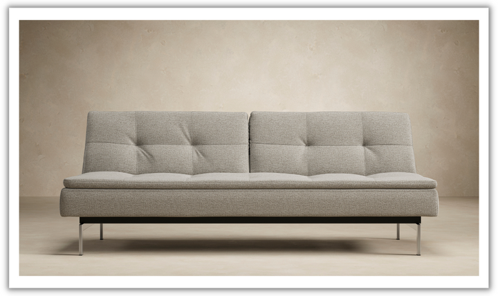 Innovation Living Dublexo 2-Seater Fabric Sleeper Sofa With Stainless Steel Legs-Jennifer Furniture
