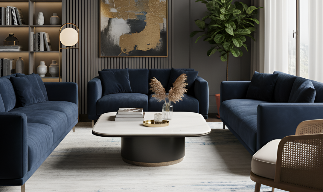 Klaussner Gioia Coffee Table with Marble Top