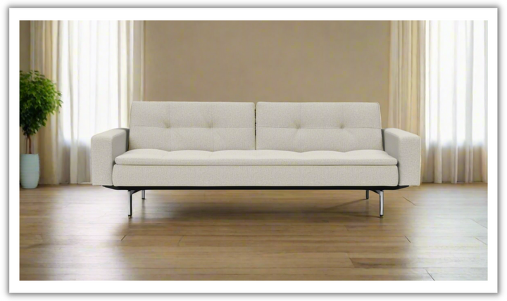 Innovation Living Dublexo 2-Seater Fabric Sleeper Sofa With Stainless Steel Legs-Jennifer Furniture