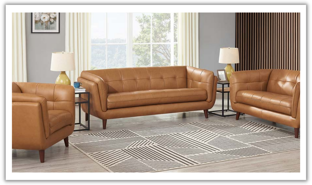 Hydeline Solana 3-seater Leather Sofa with High-Density Seat