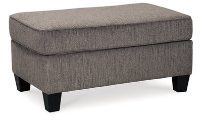 Nemoli Rectangle Ottoman with Exposed Tapered Feet