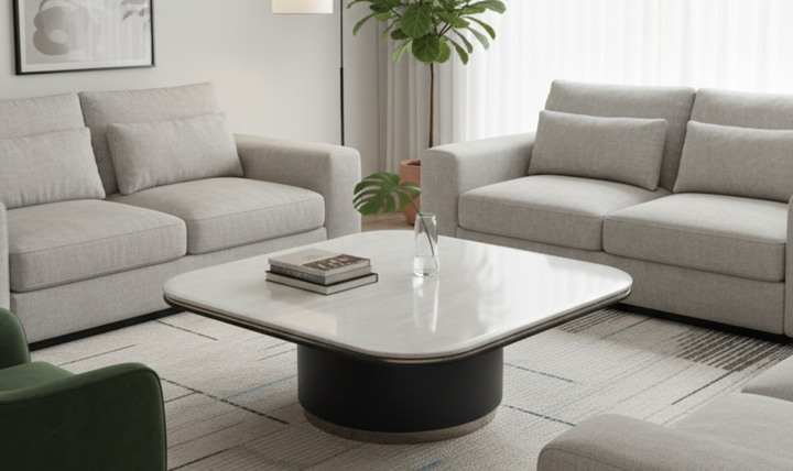 Klaussner Gioia Coffee Table with Marble Top