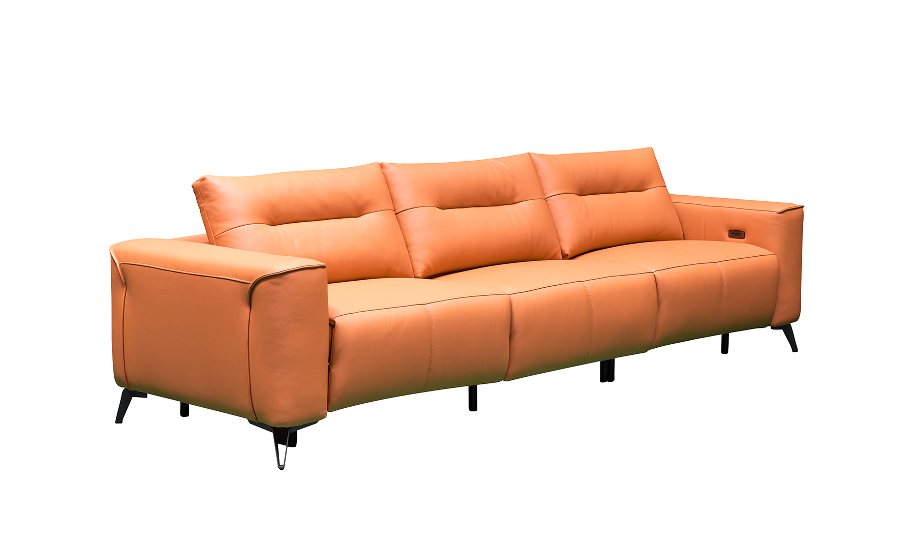 Klaussner Alessandro 3-Seater Leather Power Recliner Sofa
