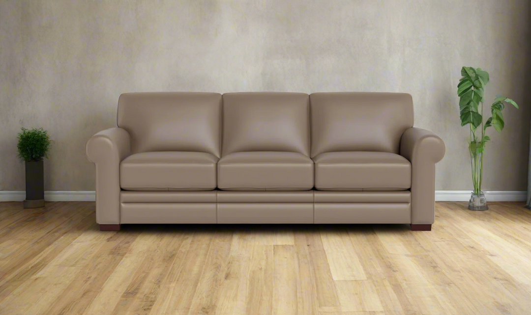 Hydeline Brookfield 3-Seater Waxy Pull-up Leather Sofa in Mocha Brown-Jennifer Furniture
